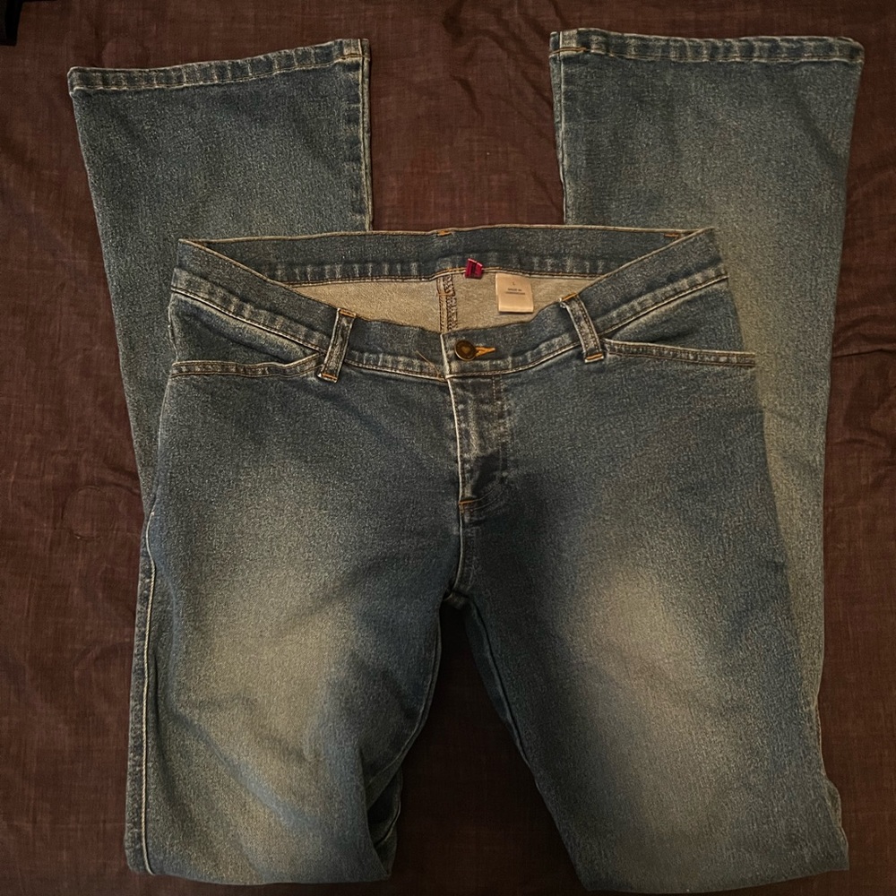 BRAND NEW Forplay catalog flare jeans never has been worn size L